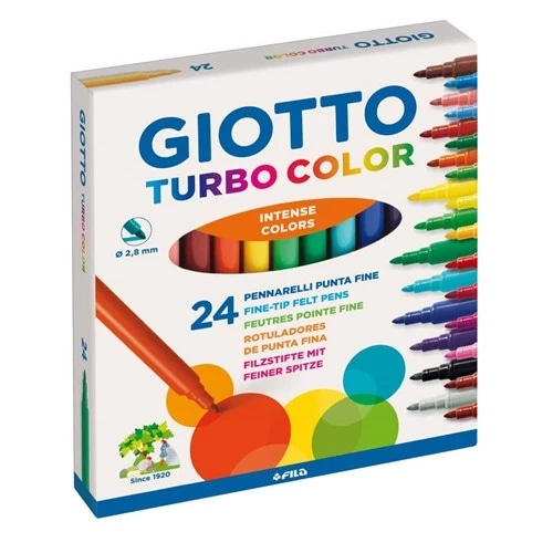 Giotto pennarelli turbocolor 24pz in offerta da Maury's