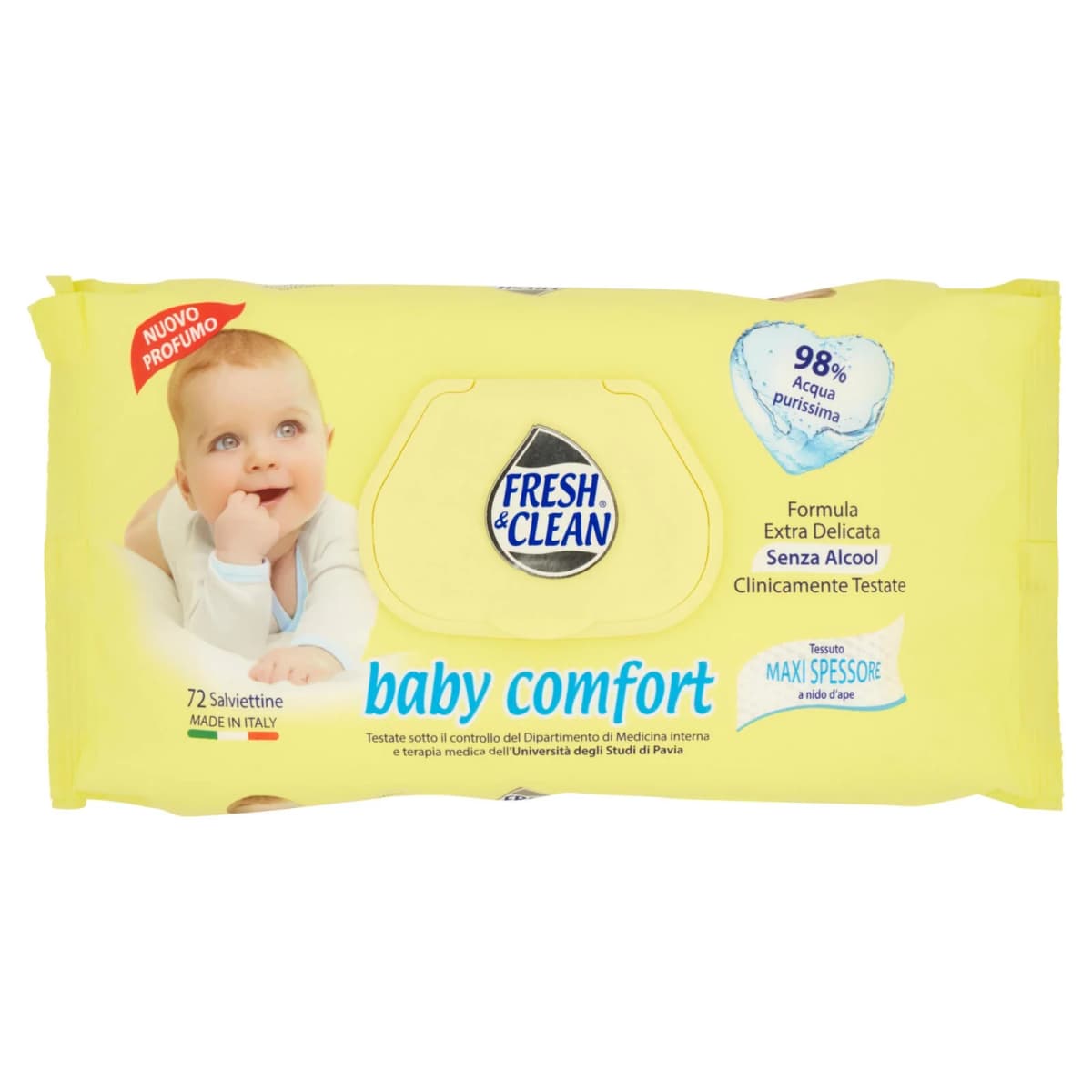 Fresh&Clean baby comfort salviette bimbi, 72 pz – Tigota