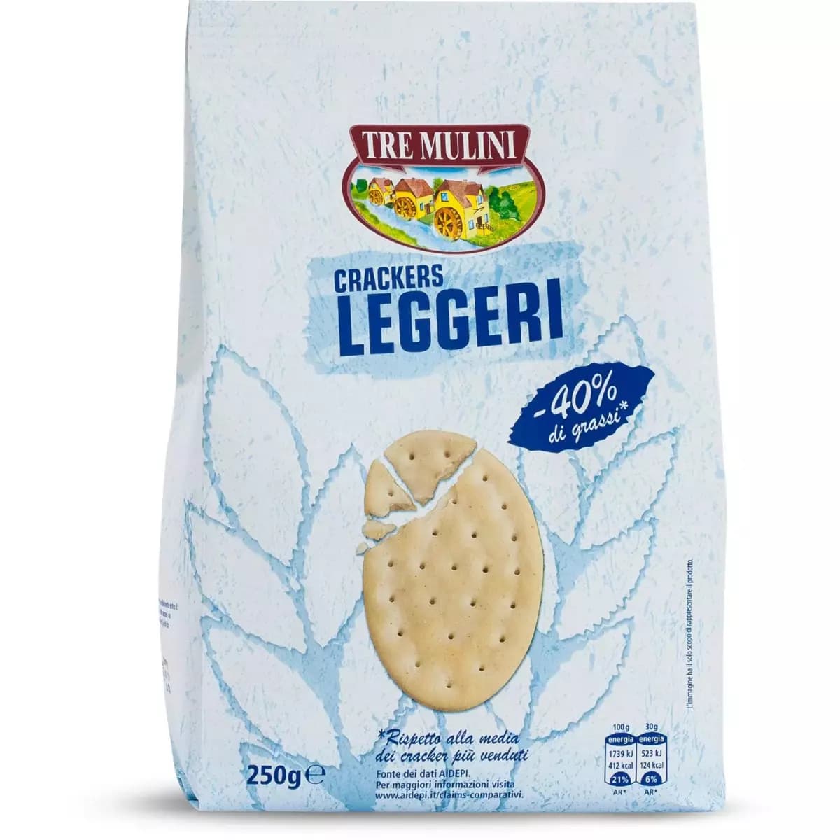 Tre Mulini cracker leggeri 250 g in offerta da Eurospin