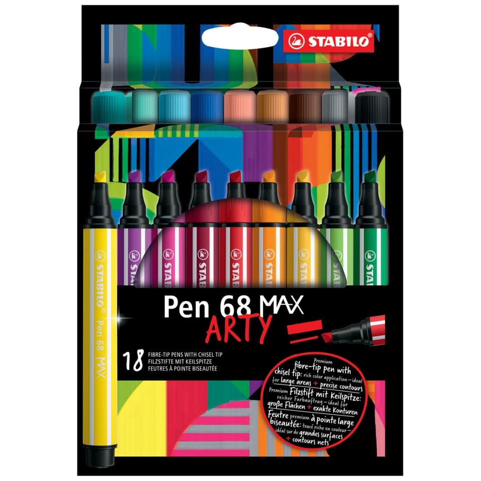 Pennarelli Stabilo Pen 68 18 pezzi in offerta da Esselunga