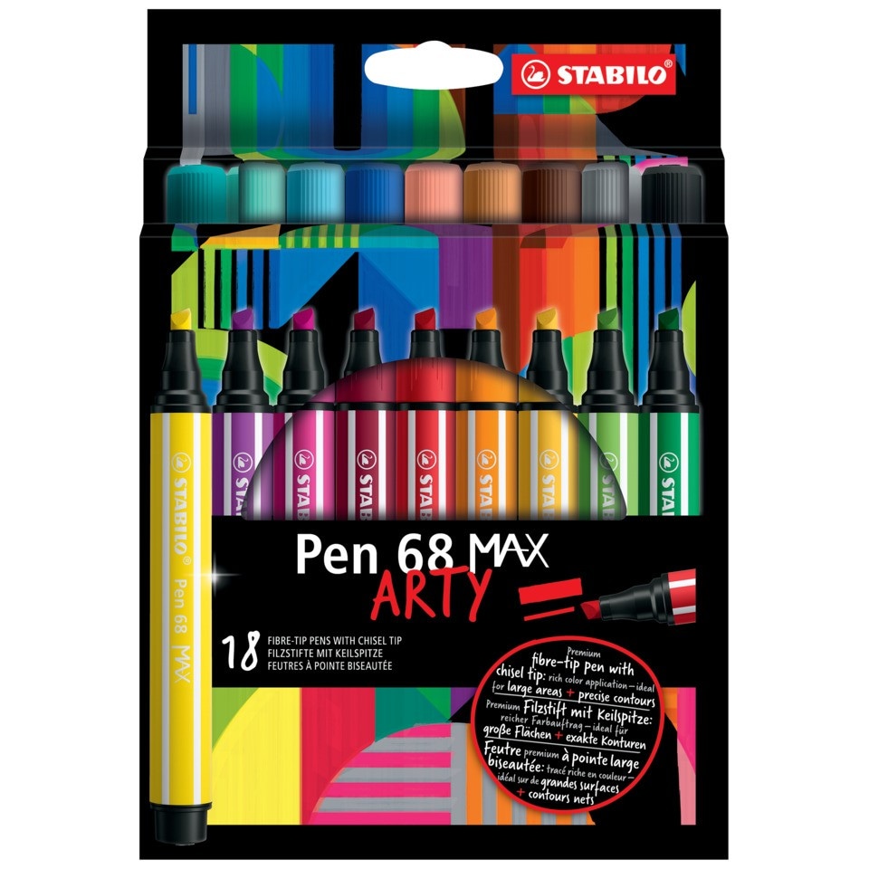 Pennarelli Stabilo Pen 68 18 pezzi in offerta da Esselunga