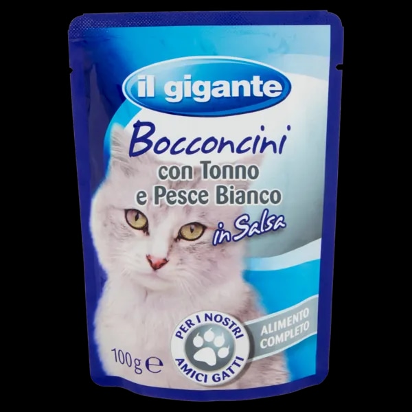 Alimento per gatti bocconcini il gigante 4x100 g in offerta da Il Gigante