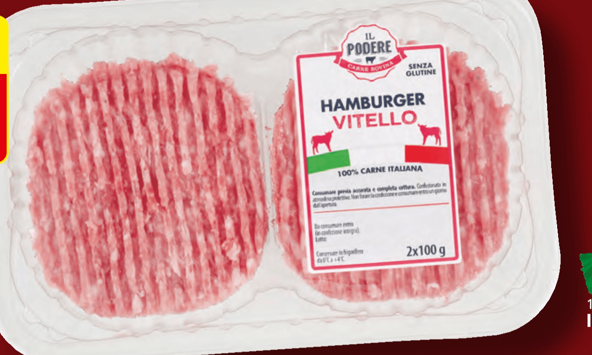 Hamburger Vitello 2x100 g Il Podere in offerta da ALDI