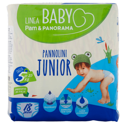 Pannolini Baby Pam bipacco, midi, junior, maxi o extralarge in offerta da Panorama