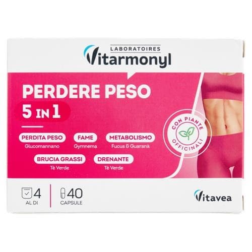 Integratore alimentare perdere peso 5 in 1 Vitarmonyl, 40 capsule – Bennet