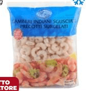 Gamberi sgusciati surgelati 400 g in offerta da Bennet