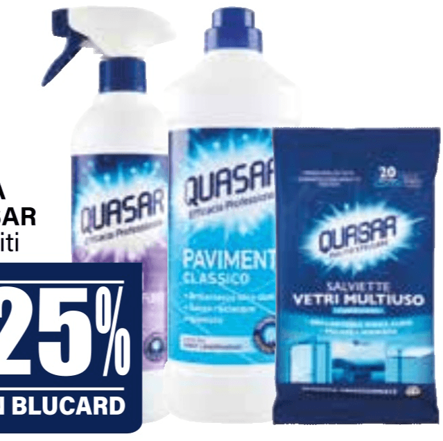 Linea Quasar liquido/spray/salviette – Il Gigante