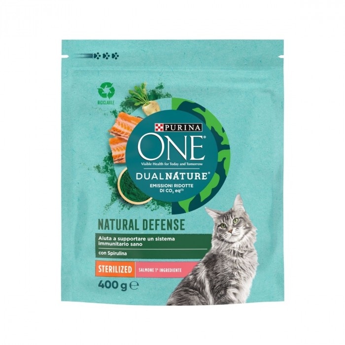 Alimento per gatti One Dual Nature 400 g in offerta da Il Gigante