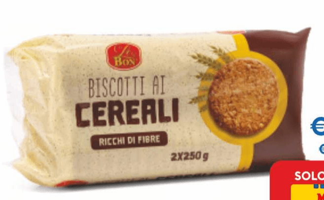 Biscotti ai cereali 250 g Buon'Ora in offerta da ALDI