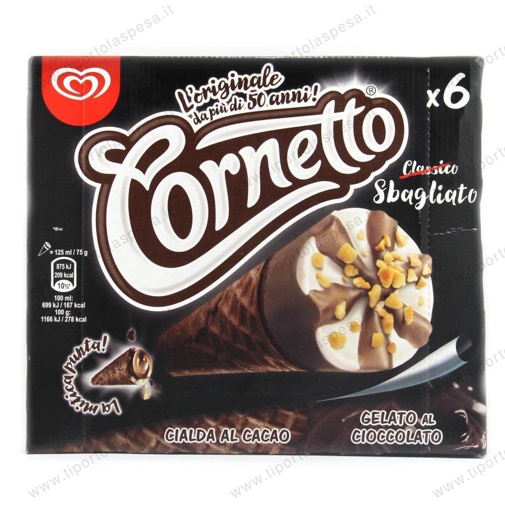 Algida Cornetto al Cioccolato o Sbagliato 450 g in offerta da Lidl