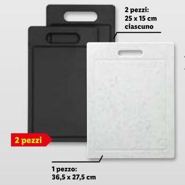 Silvercrest Tagliere da cucina 1 o 2 pezzi - Offerta nel negozio Lidl