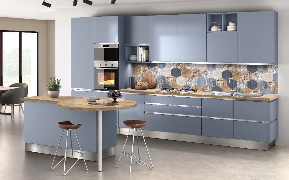 Selly cucina Blue Avio Opaco – Mondo Convenienza