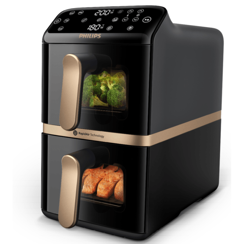 Philips Friggitrice ad aria doppio cestello NA462/70 5 LT + 5 LT in offerta da Comet