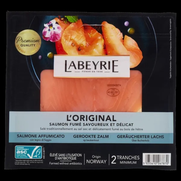 Salmone L'Originale Labeyrie 75 g in offerta da Carrefour