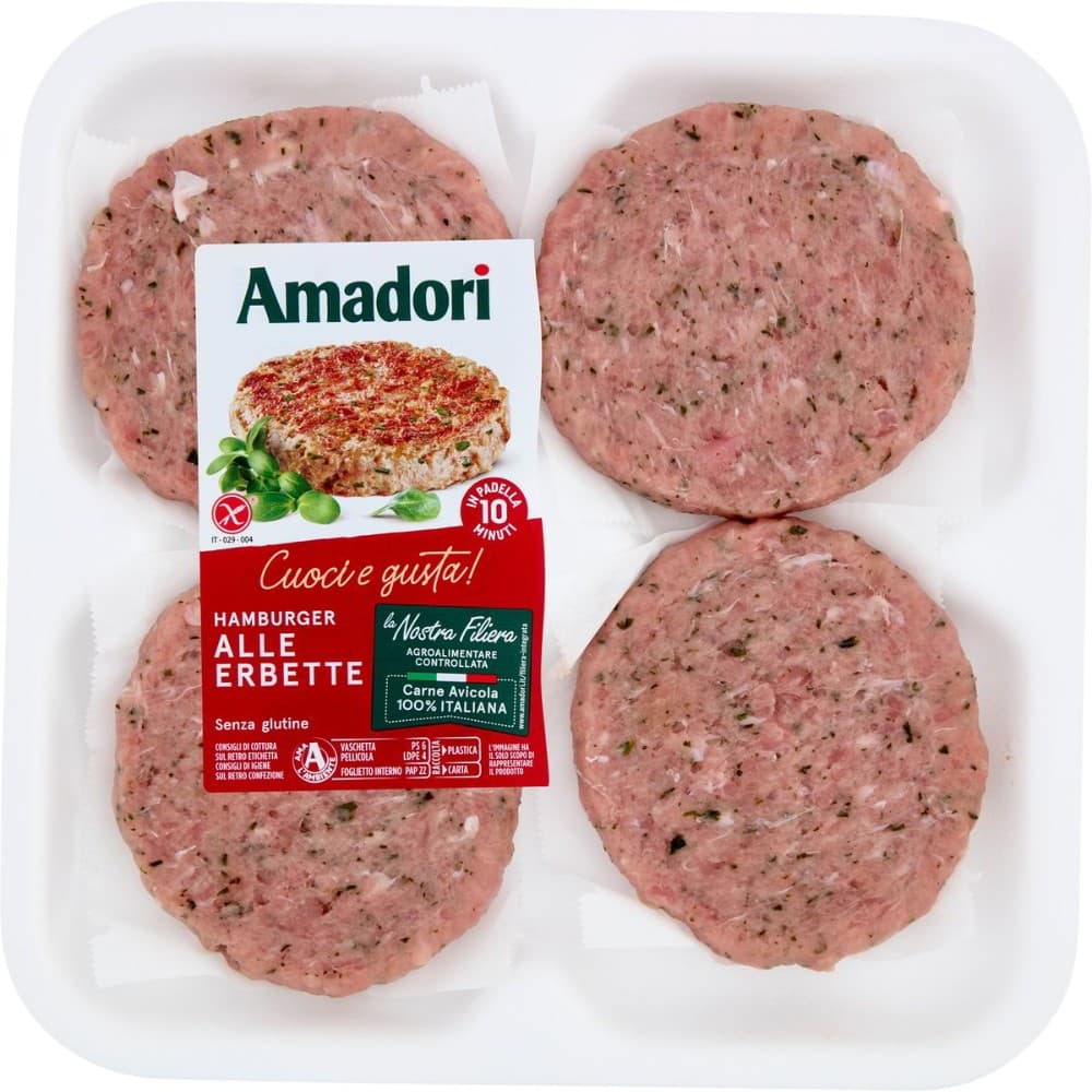 Hamburger di tacchino classici o con erbette Amadori 408 g in offerta da Iper La grande i