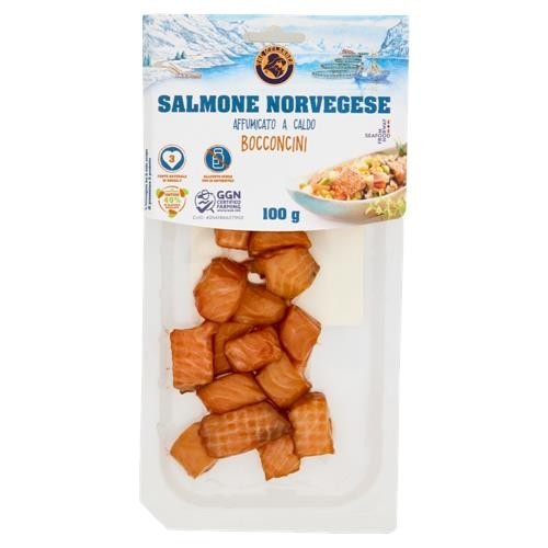 Bocconcini di salmone norvegese affumicato 100 g in offerta da Eurospin
