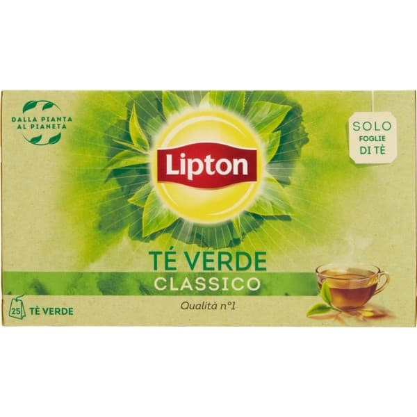 Tè Yellow Label o Verde Lipton, conf. da 25 filtri – Bennet