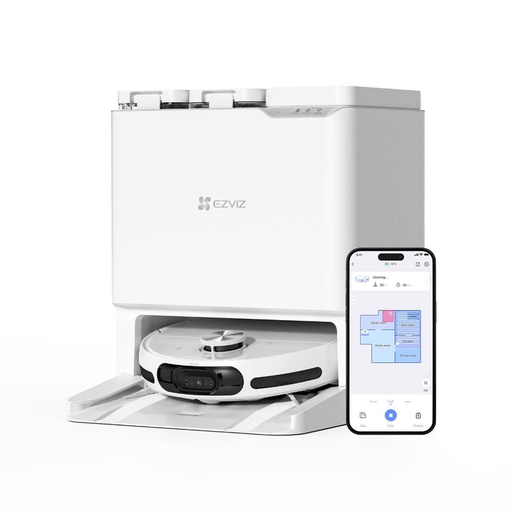 Ezviz Robot Lava e Aspira RS2 in offerta da Comet