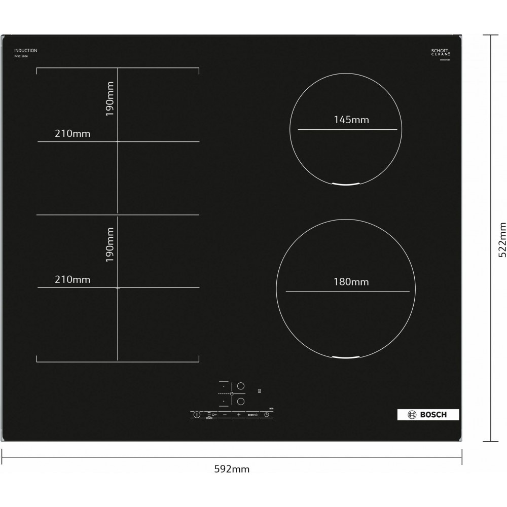 Piano a induzione CombiInduction PVS611BB6E Bosch in offerta da Unieuro