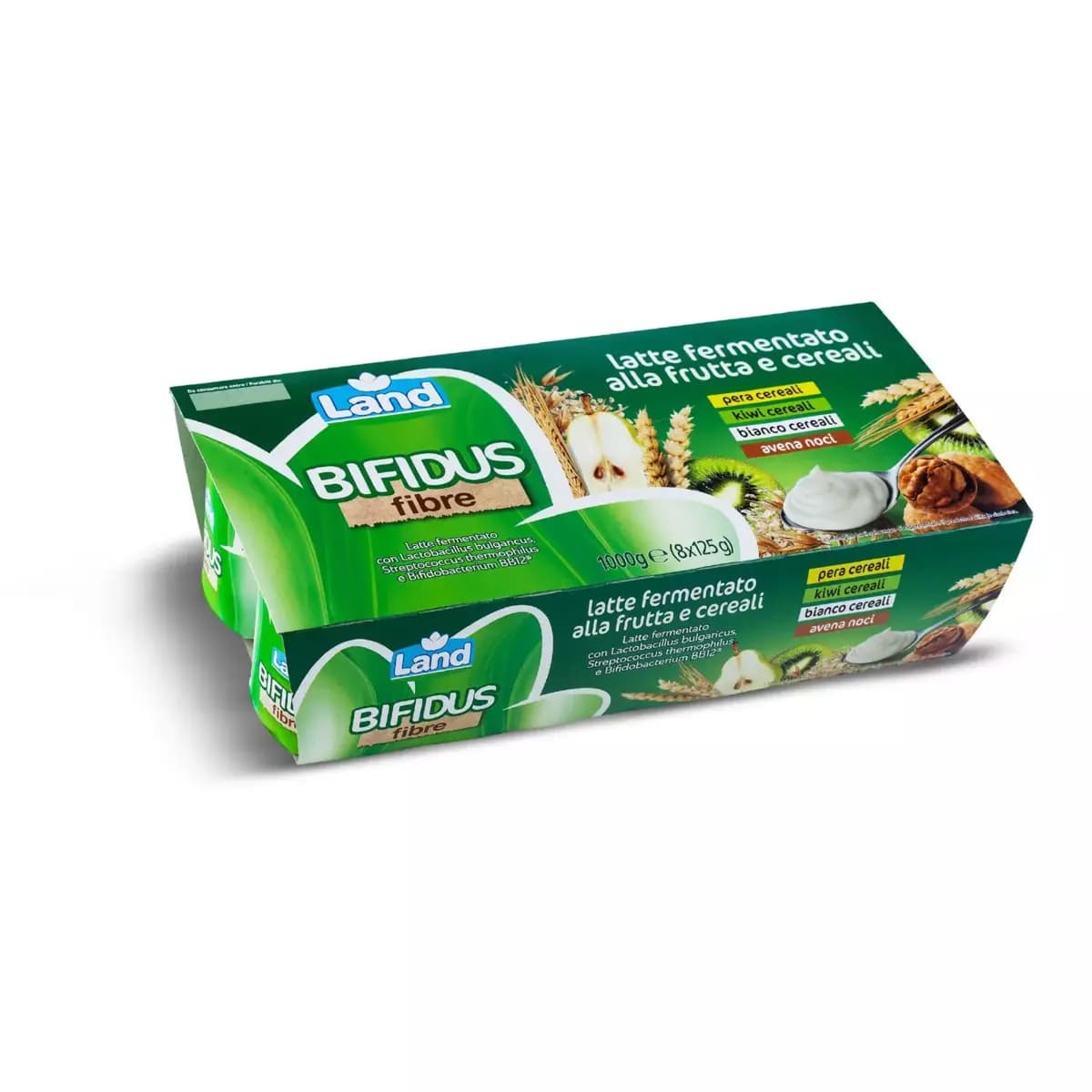 Bifidus Fibre alla frutta e cereali, 8 x 125 g Land – Eurospin