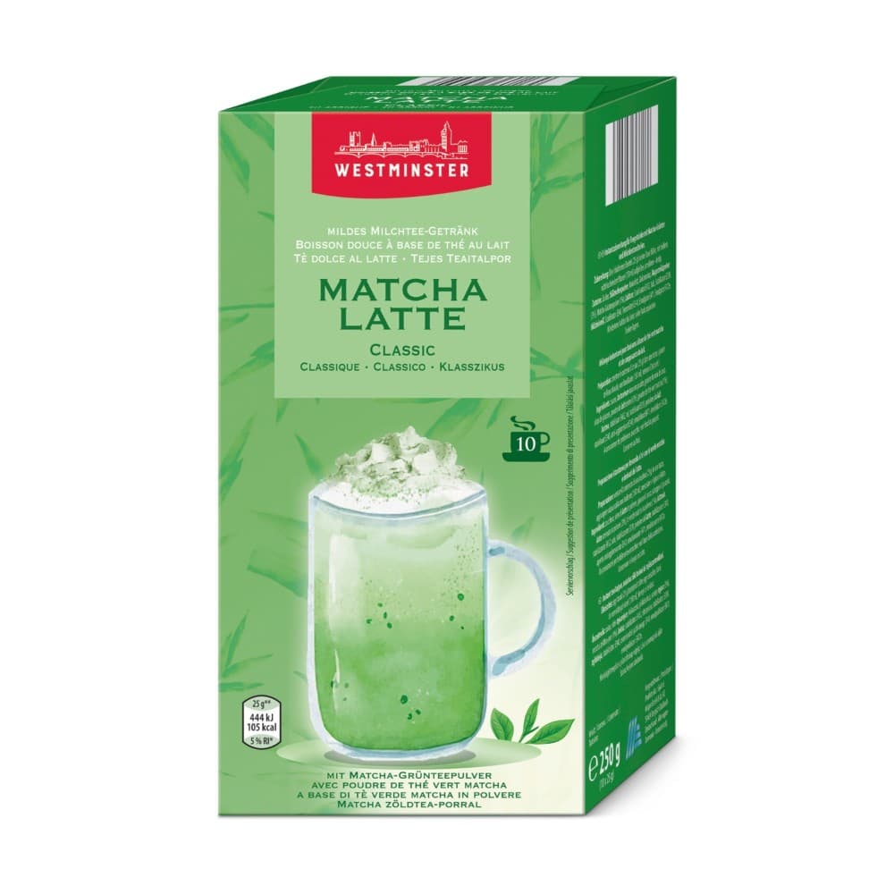 Westminster matcha/chai latte, 250 g – ALDI