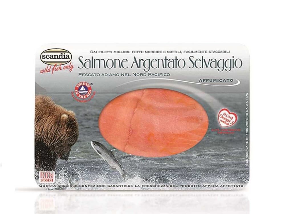 Salmone affumicato argentato 100 g in offerta da Carrefour