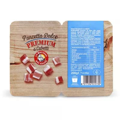 Pancetta Premium affumicata/dolce a cubetti, 2 x 100 g AMO – Eurospin