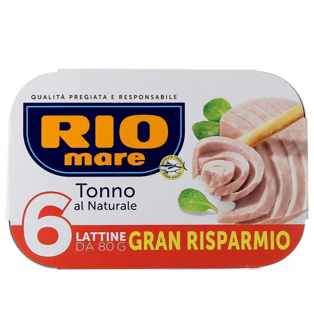 Rio Mare tonno al naturale, 56 g x6 – Iper La grande i