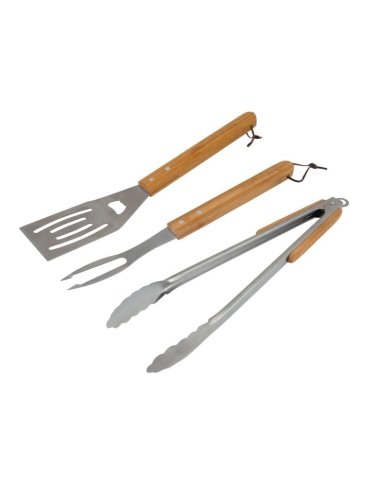 Set Barbecue con Manici in Legno 3 Pezzi - Offerta nel negozio Happy Casa