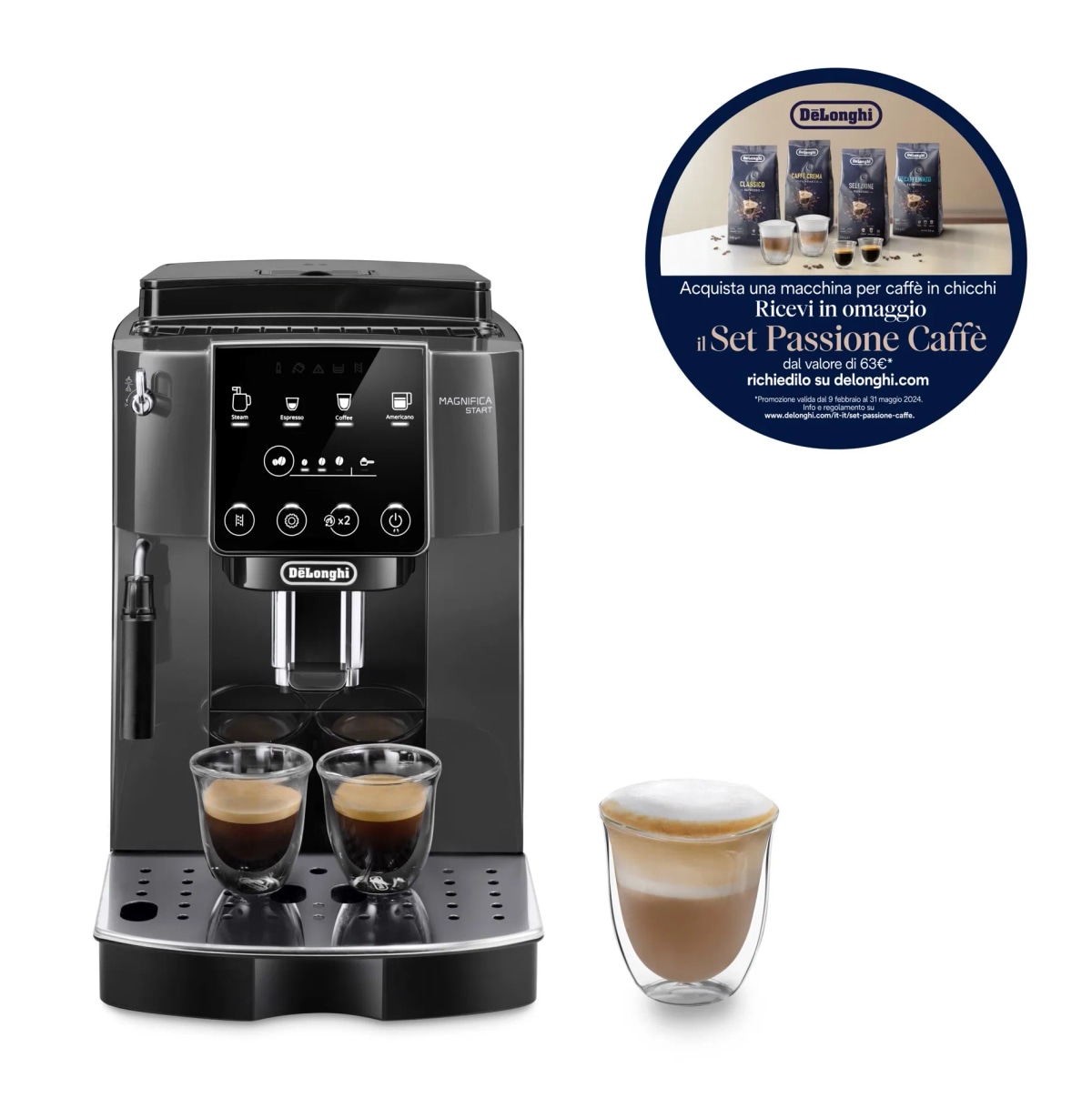 DeLonghi Macchina Caffè Automatica ECAM22022GB 1,8 litri - Offerta nel negozio Expert