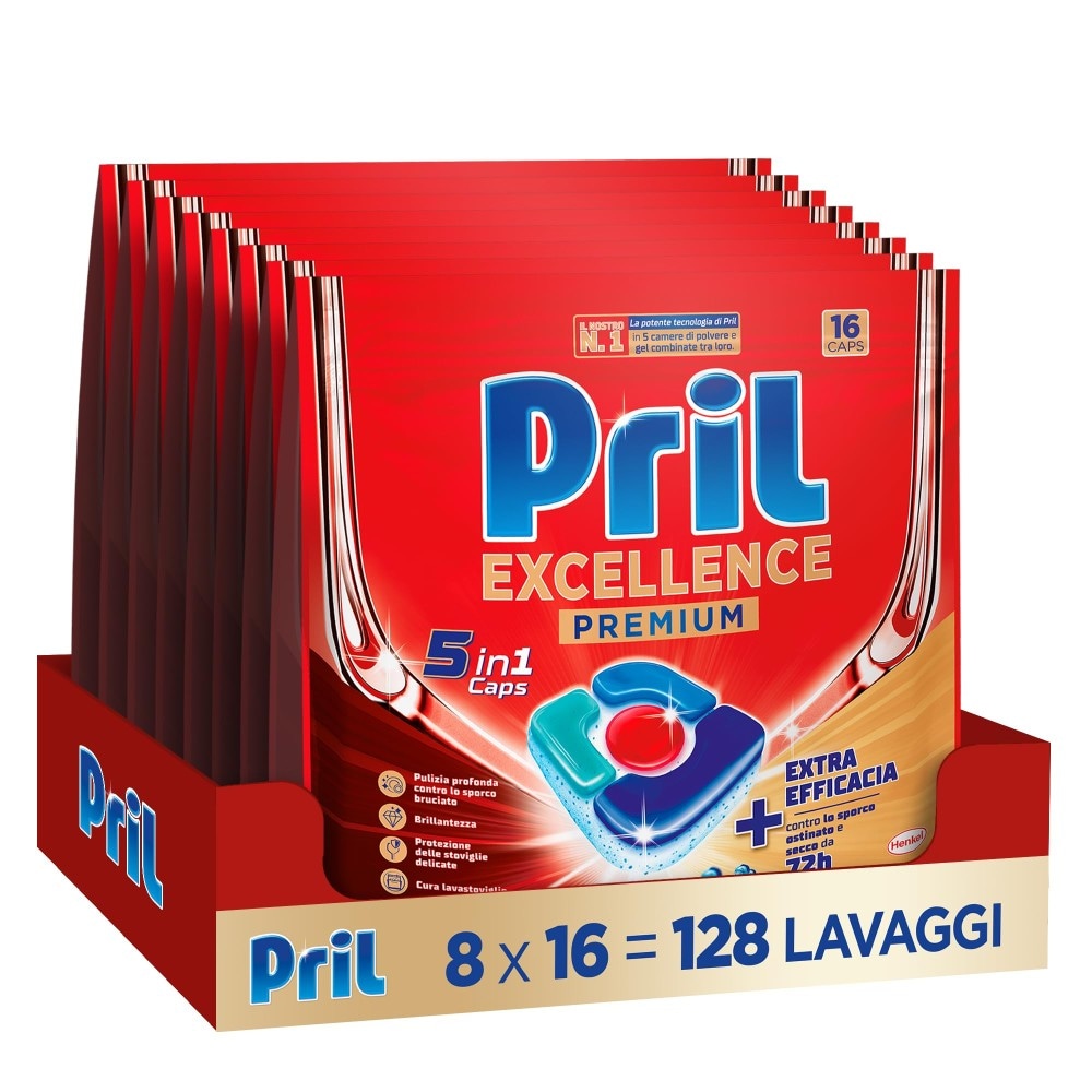 Pril tabs lavastoviglie 16-24 pezzi in offerta da Dm