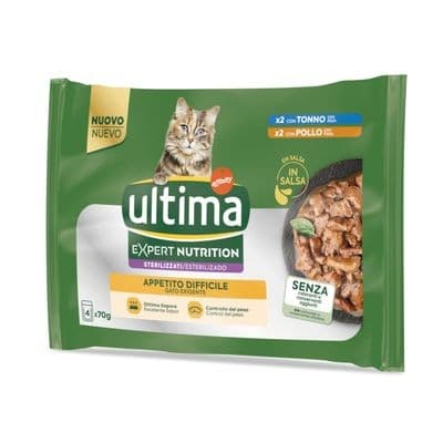 Affinity Ultima alimento umido per gatti Expert Nutrition o crocchette per gatti gusti assortiti, 70 g x4 / 2,5 kg – Iper La grande i