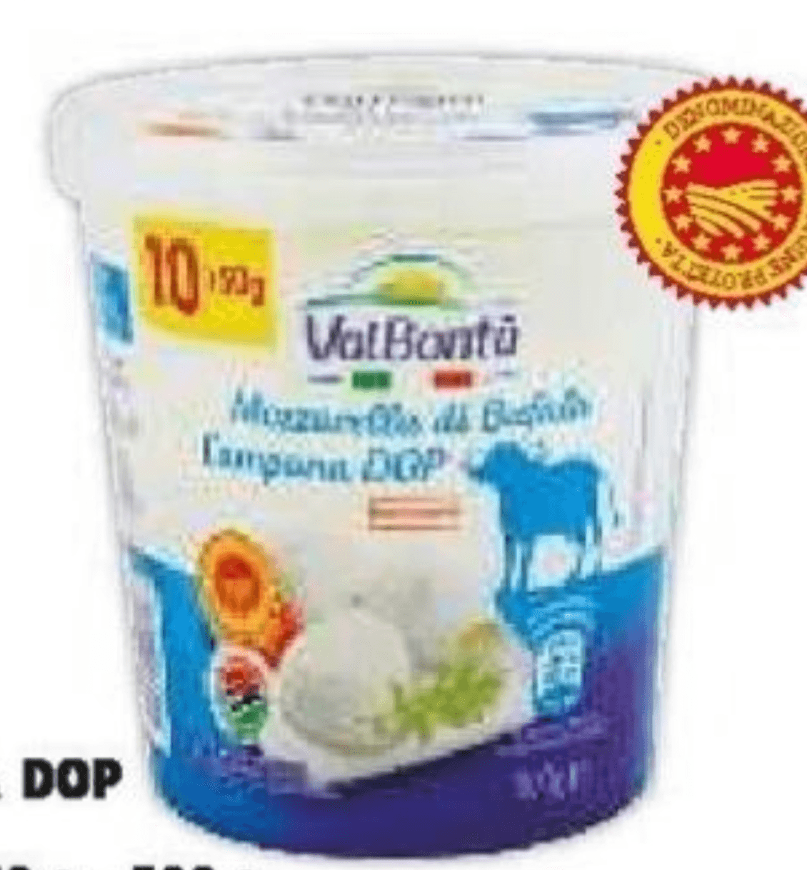 Mozzarella di Bufala Campana DOP ValBontà 10 pz - 10 x 50 g = 500 g - Offerta nel negozio Penny
