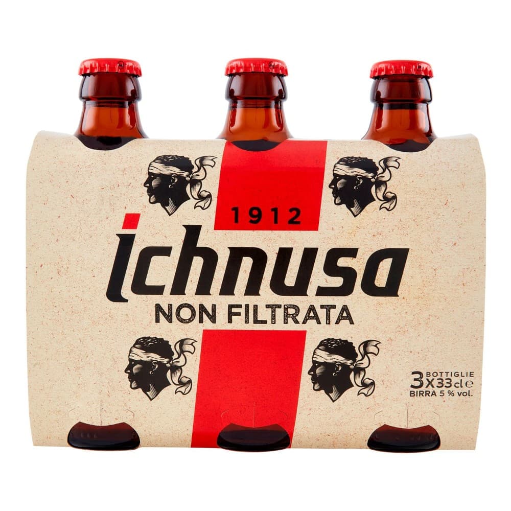 Birra Ichnusa Non Filtrata conf 3 pezzi da 330 ml cad in offerta da Carrefour
