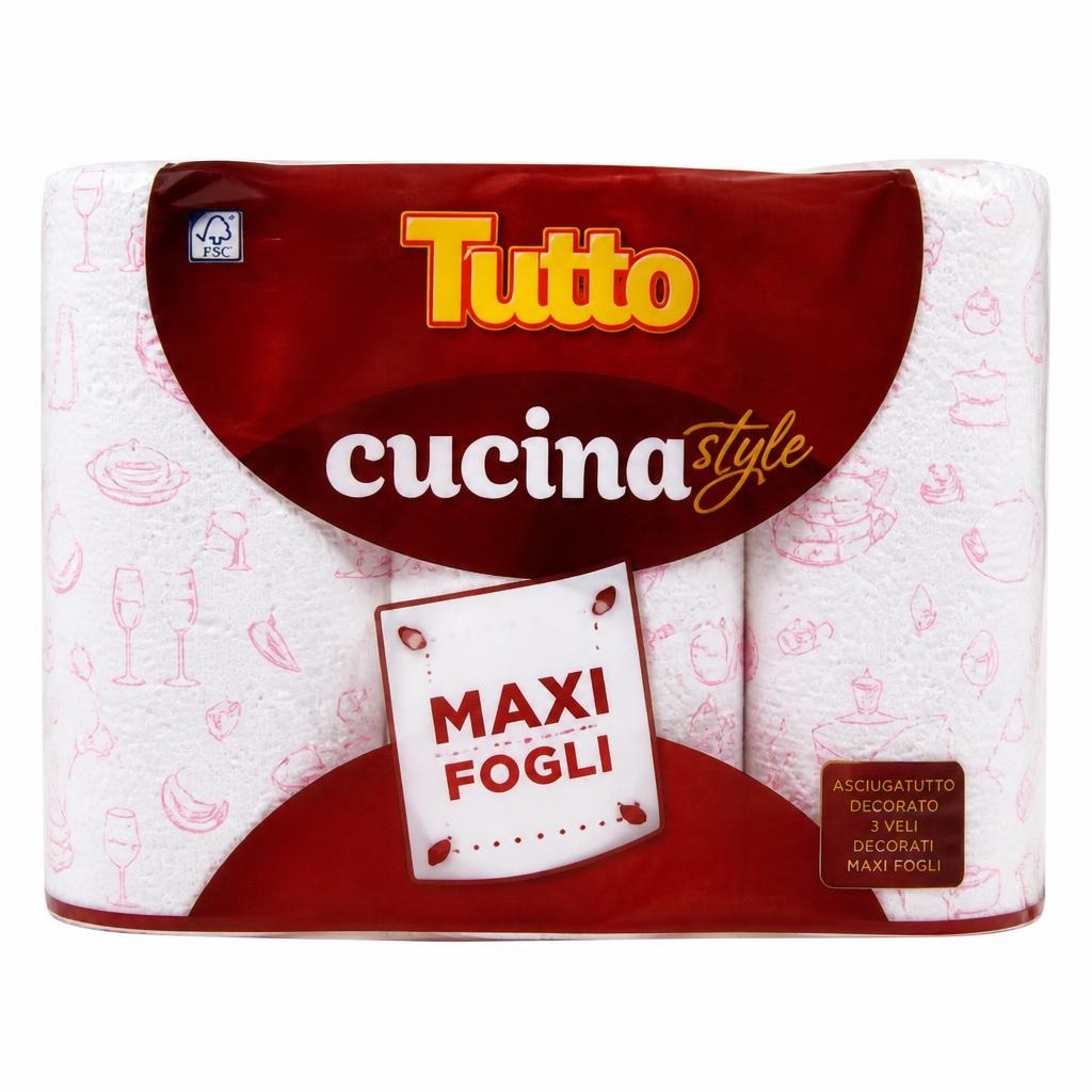 Tutto Cucina Style asciugatutto 3 rotoli in offerta da Panorama