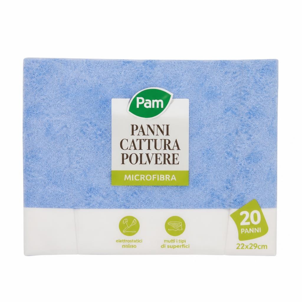 Panni cattura polvere 20 pezzi Pam in offerta da Panorama