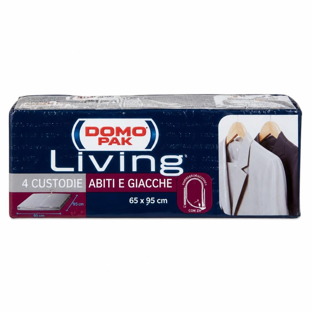 Custodie abiti e giacche Domopak Living, conf 4 pezzi – Carrefour