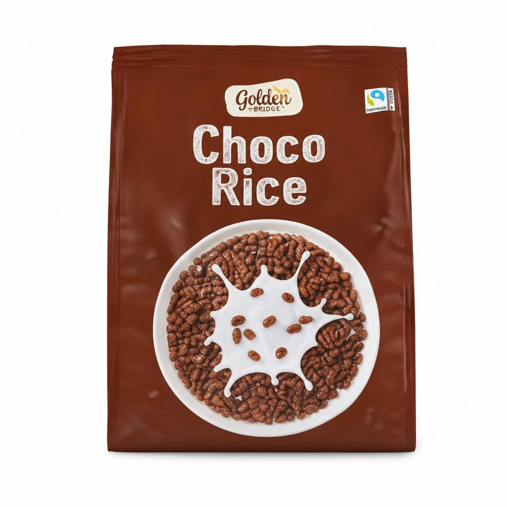 Cereali al cioccolato 500 g Golden Bridge - Offerta nel negozio ALDI