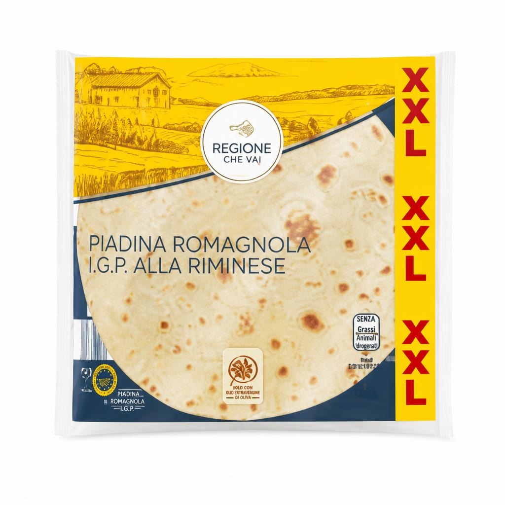 Regione Che Vai piadina Romagnola I.G.P. alla Riminese 720 g in offerta da ALDI