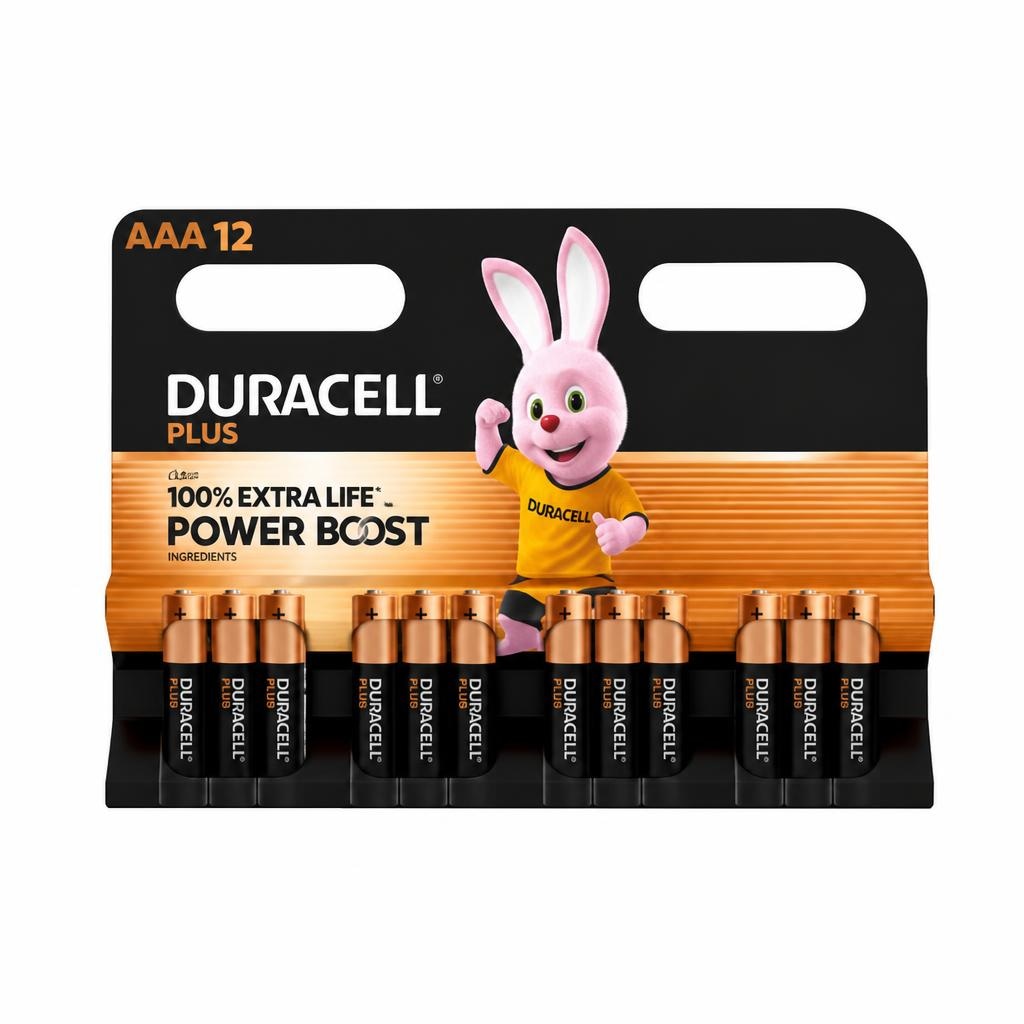 Pile AAA batterie alcaline Plus 12 pezzi Duracell in offerta da Panorama