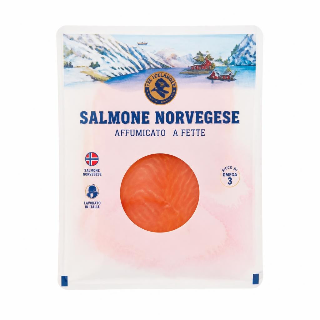 The Icelander salmone norvegese affumicato a fette 2 pezzi in offerta da Esselunga