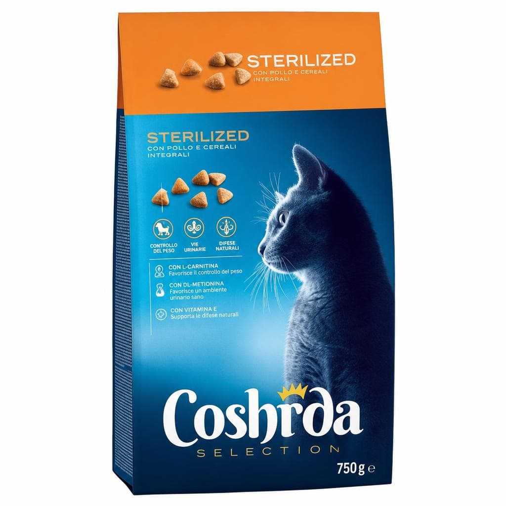 Coshida croccantini per gatti sterilizzati 750 g confezione in offerta da Lidl
