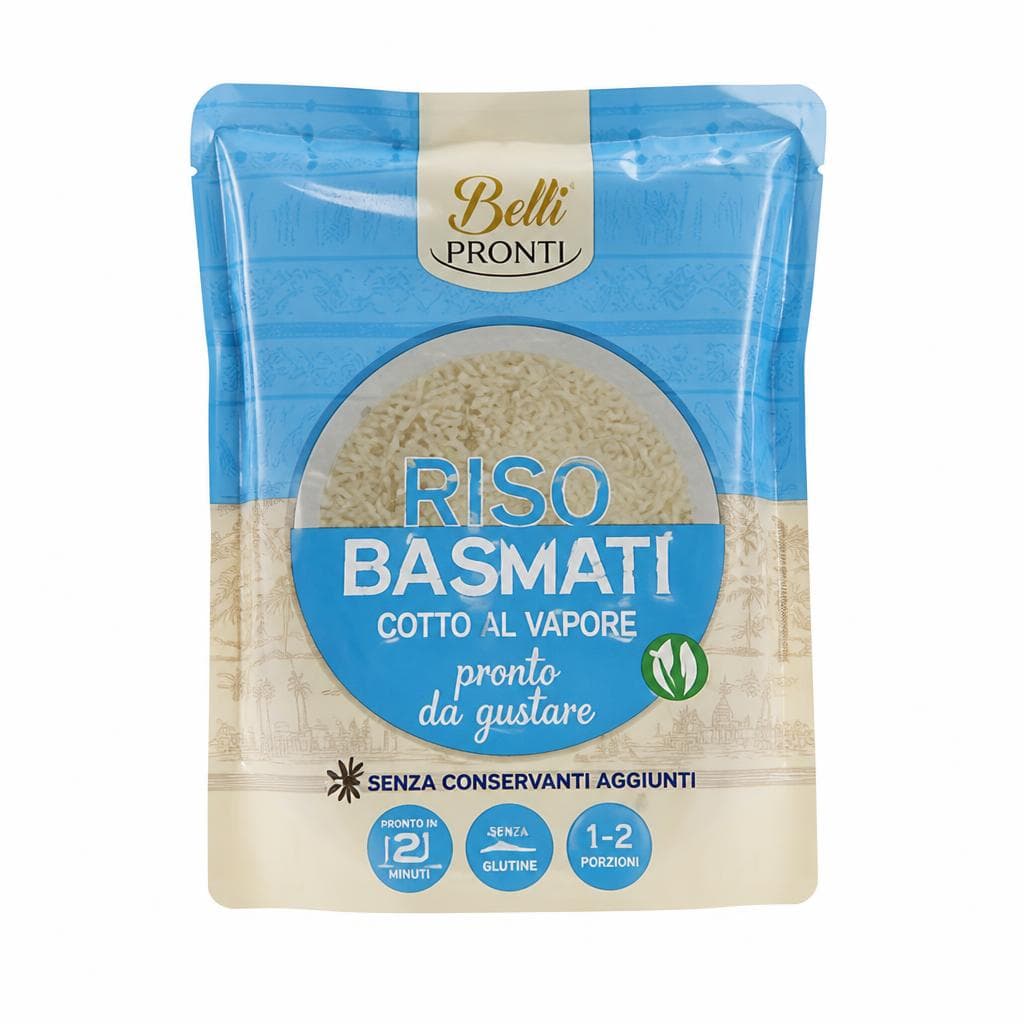Belli Pronti riso basmati cotto al vapore, 250 g – Dpiù
