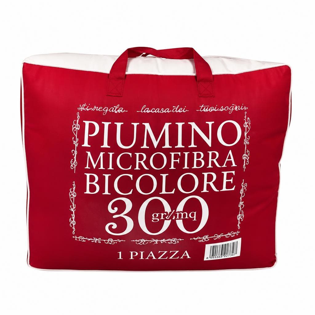 Piumone microfibra doubleface, 1 piazza 1/2, cm 200x200 – Bennet