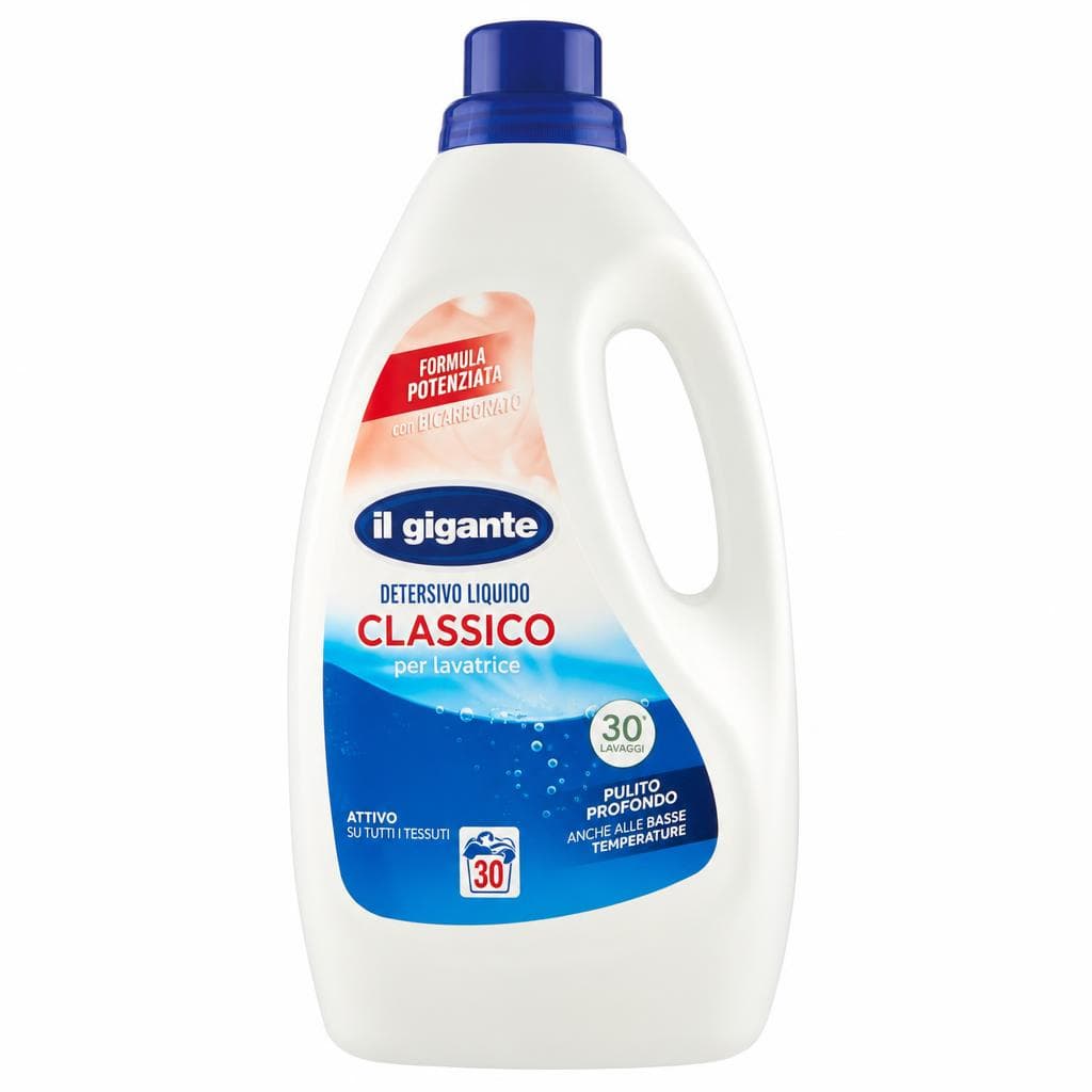 Detersivo Liquido per Lavatrice, 30 lavaggi – Il Gigante