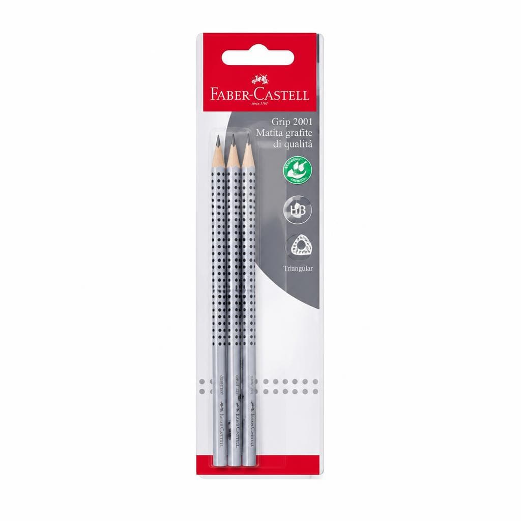 Matite ergonomiche HB Grip 2001 3 pezzi FABER-CASTELL in offerta da Esselunga