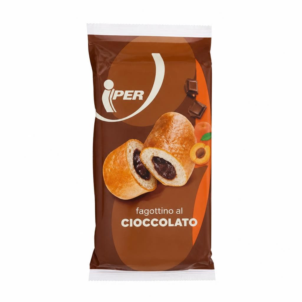 Fagottino all'albicocca o al cioccolato 6 pezzi 300 g Iper in offerta da Iper La grande i
