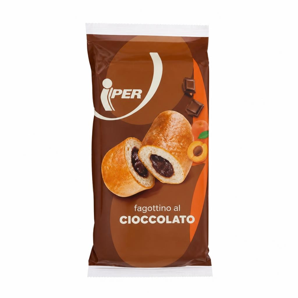Fagottino all'albicocca o al cioccolato 6 pezzi 300 g in offerta da Iper La grande i