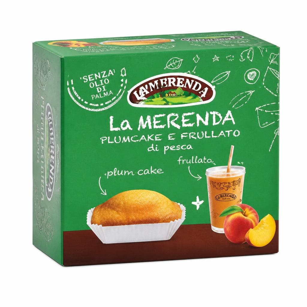 La Merenda plumcake e frullato di pesca plumcake e frullato di pesca ml 125 Quattro Colli in offerta da MD