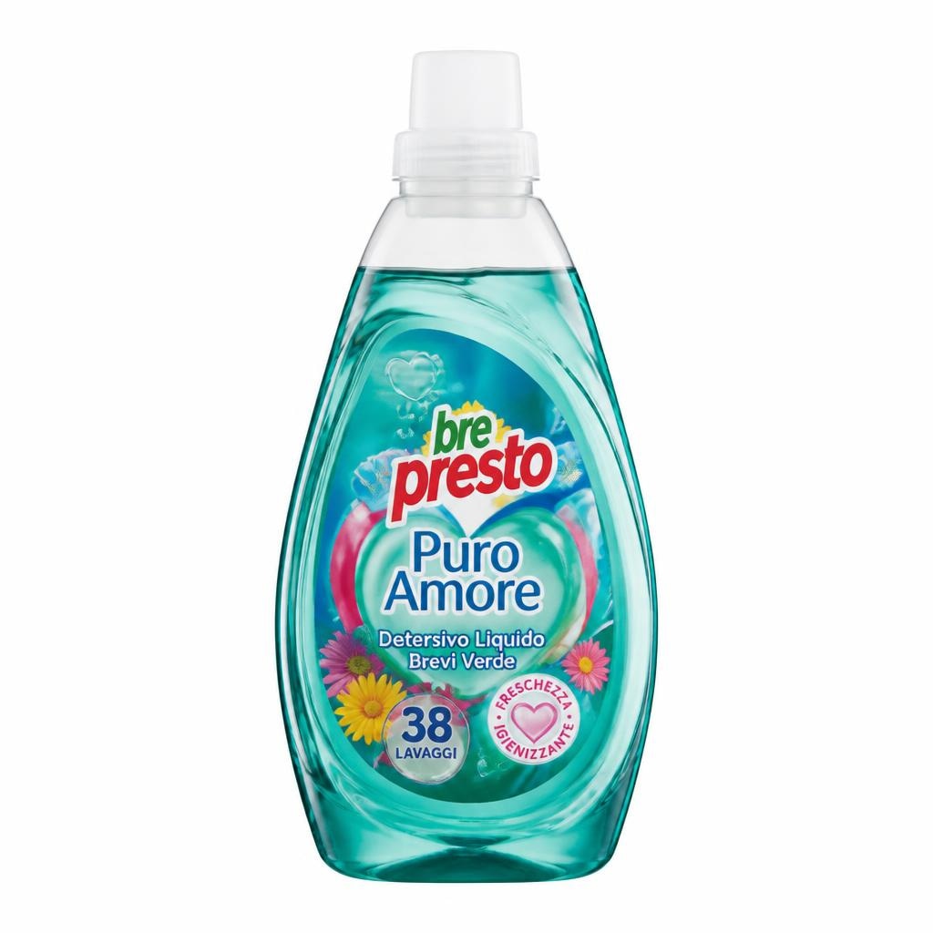 Puro Amore detersivo liquido Brevi Verde 38 lavaggi, ml 1520 in offerta da Panorama